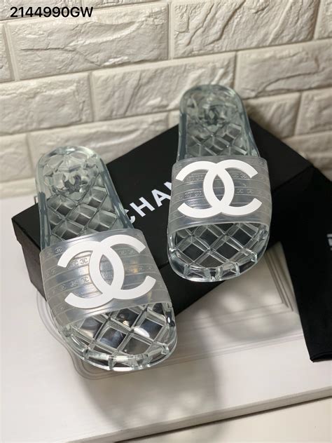 chanel plastic slippers|chanel slippers men.